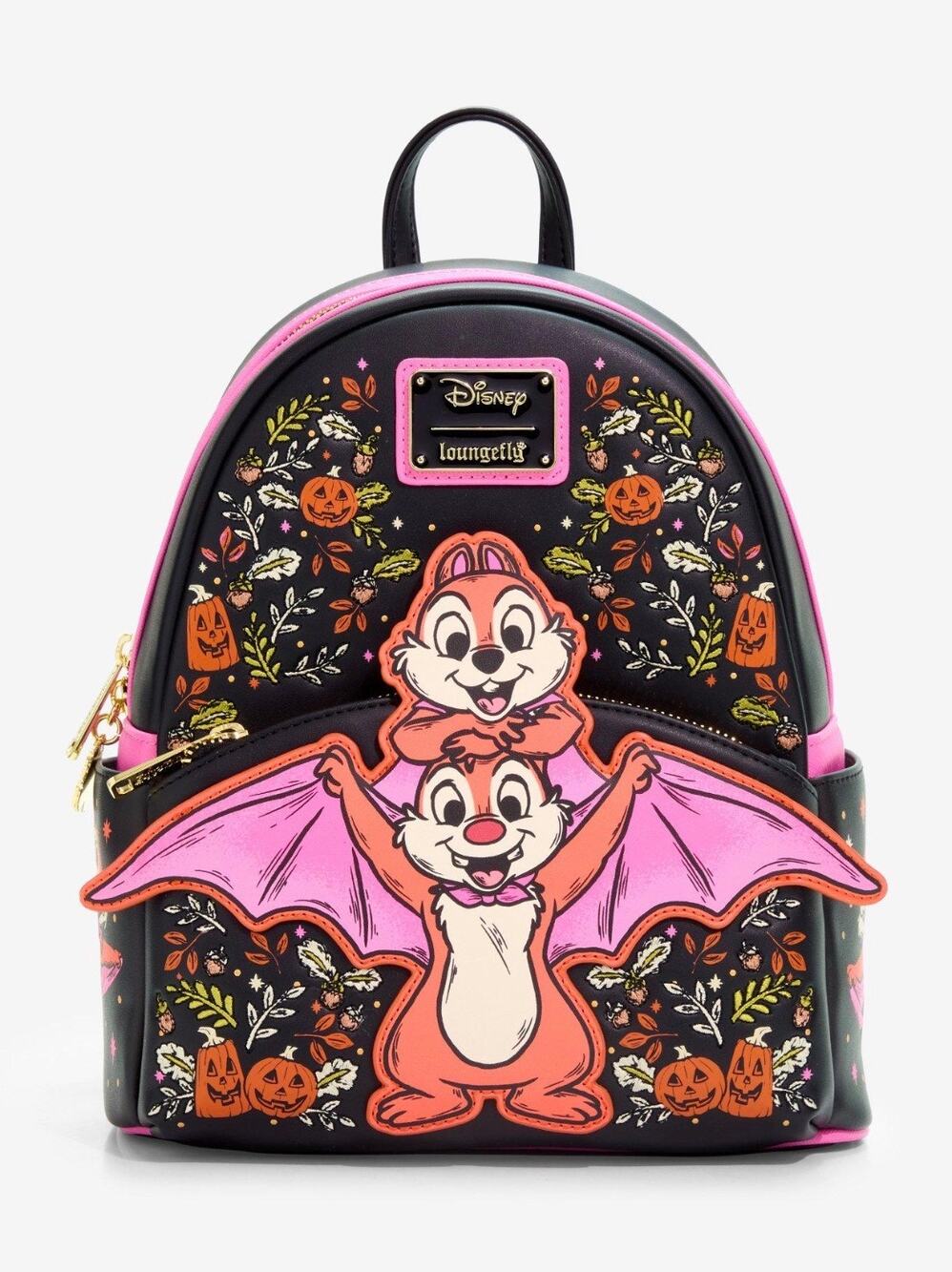 Loungefly Disney Chip & Dale Bat Mini Backpack NWT